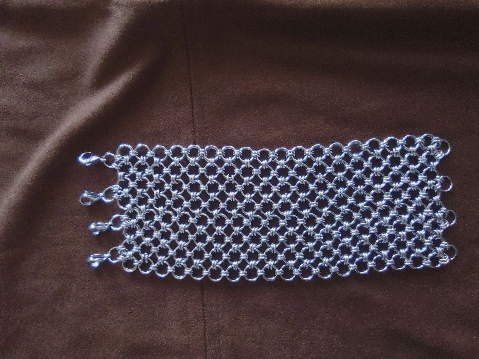 Japanese mega chainmail cuff bracelet Gothic style – photo 5